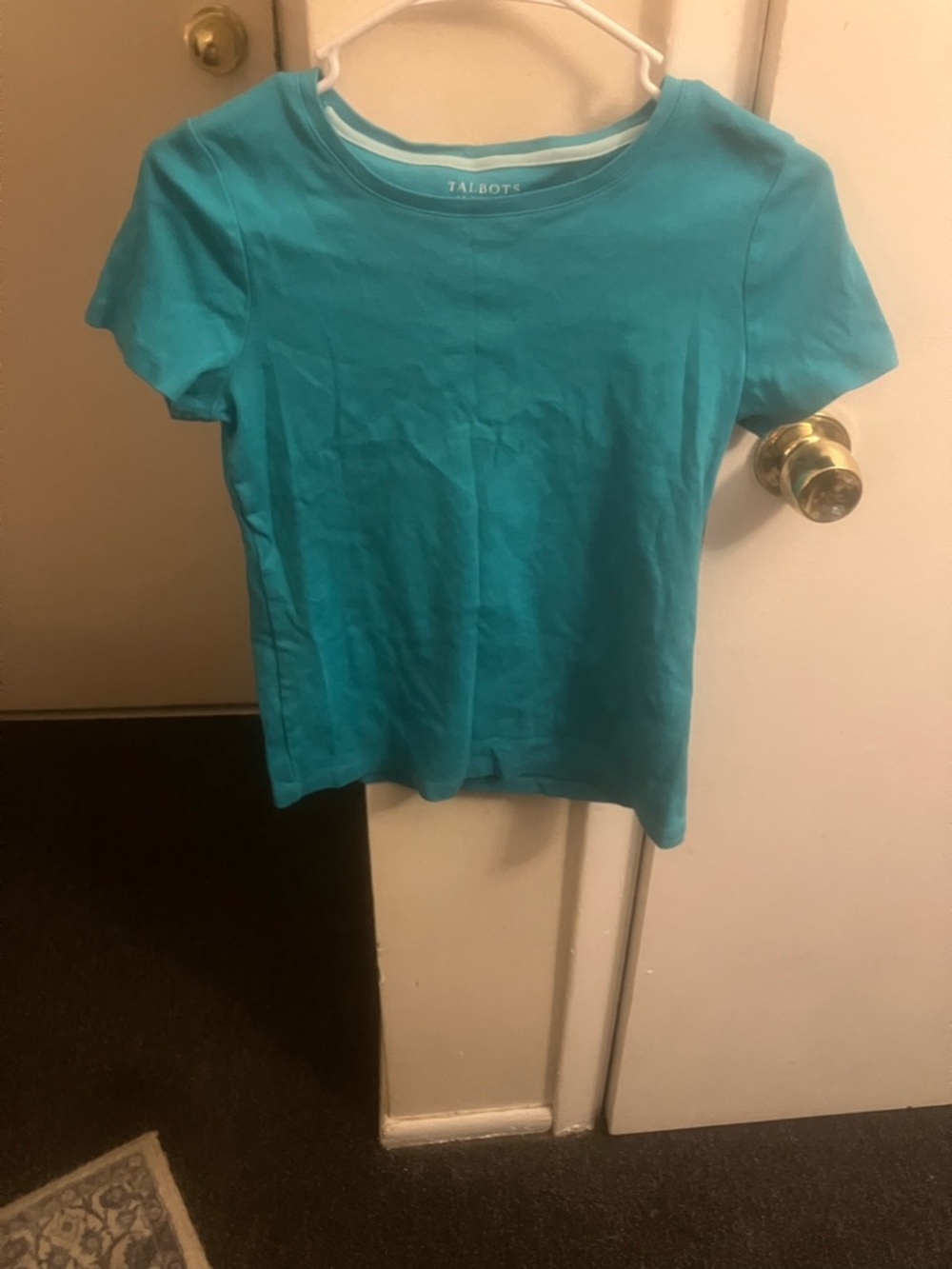 J. Crew Short-Sleeve Crewneck Tee in Teal Blue